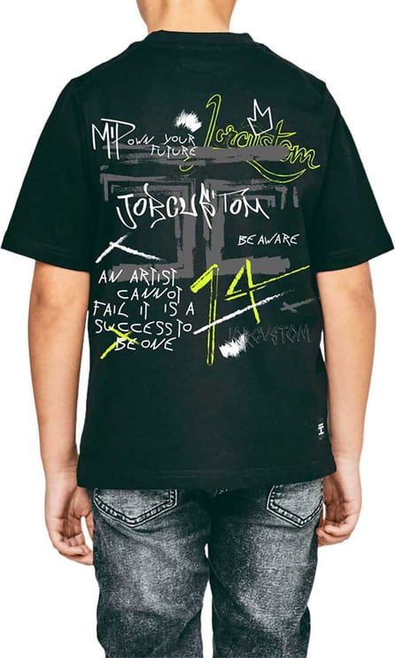 JorCustom Artist Kids T-Shirt Black Zwart