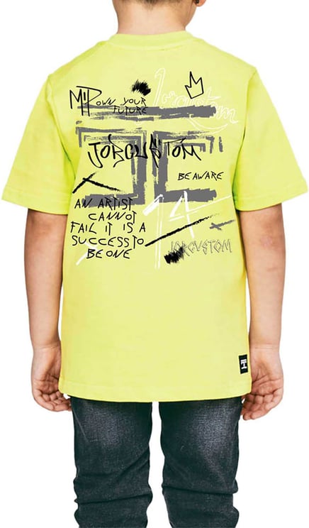 JorCustom Artist Kids T-Shirt Lime Groen