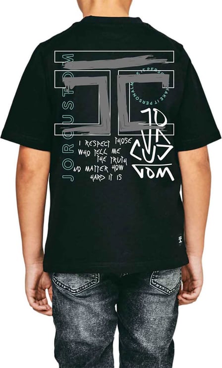 JorCustom Truth Kids T-Shirt Black Zwart