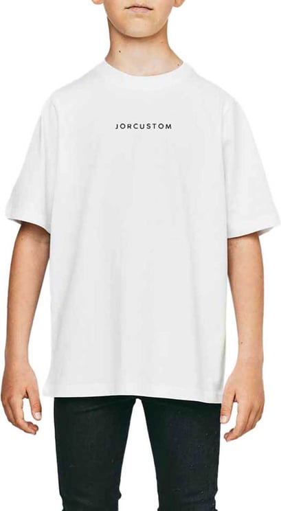 JorCustom Brand Kids T-Shirt White Wit