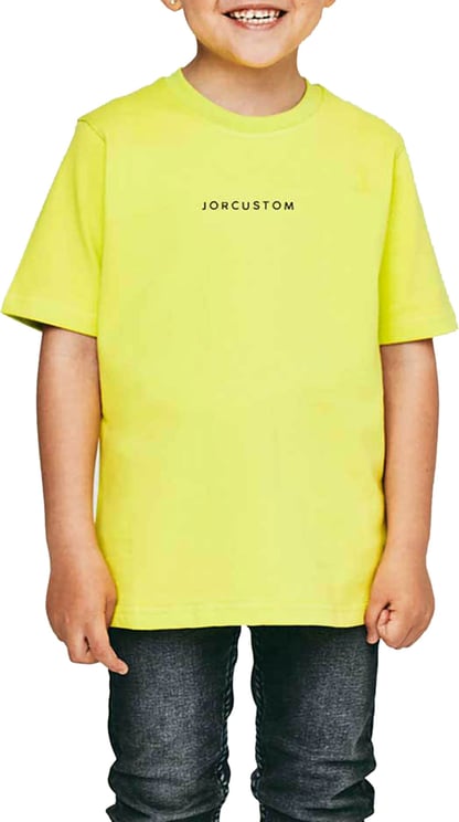 JorCustom Brand Kids T-Shirt Lime Groen