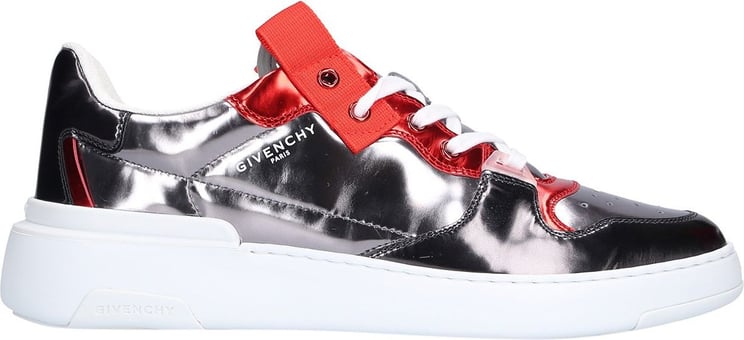 Givenchy Low-top Sneakers Wing Patent Leather Wing Gray