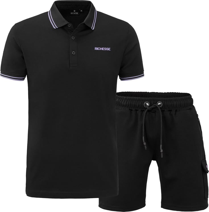 Richesse Sport Purple Set Zwart