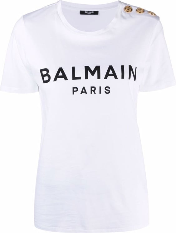 Balmain T-shirts And Polos White White
