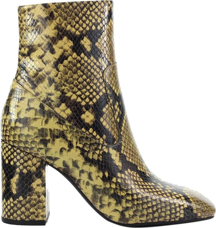 Marcella Reptile Effect Ankle Boot Beige