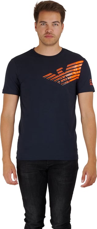 EA7 T-Shirt with logo Blauw