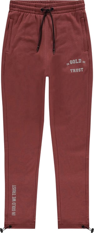 In Gold We Trust Reflective Jogger Bordeaux Rood