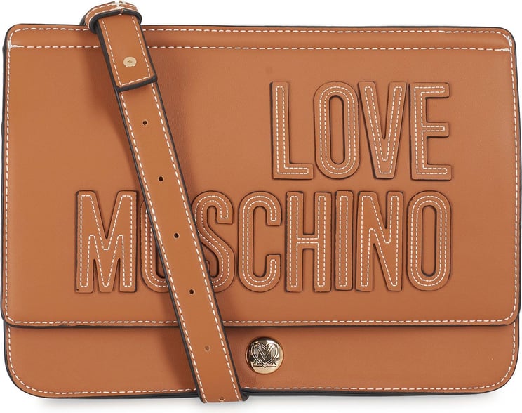 Love Moschino Embroidery Logo Bag Bruin