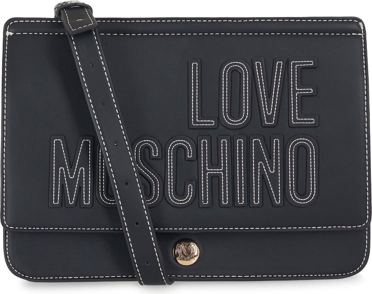 Love Moschino Embroidery Logo Bag Zwart