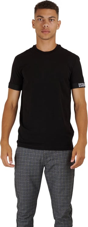 Dsquared2 Round neck t-shirt Zwart