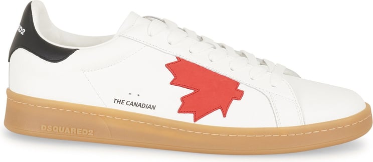 Dsquared2 maple leaf low-top sneakers Wit