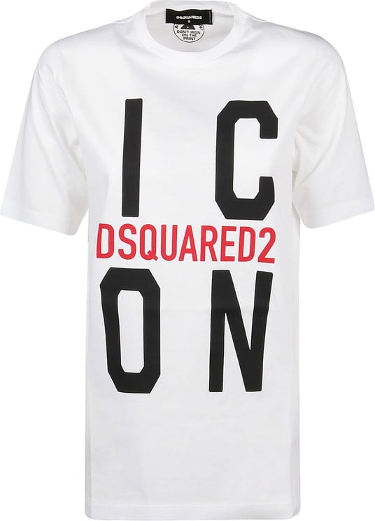 Dsquared2 Vert Icon Renny T Shirt White Wit