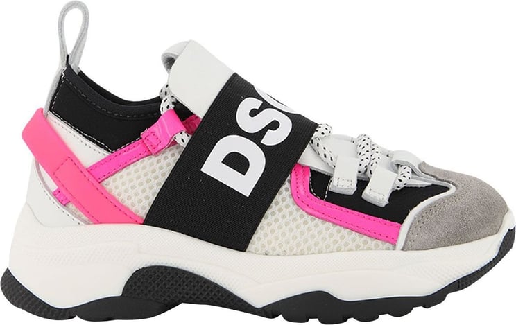 Dsquared2 Kindersneakers Wit/roze Wit