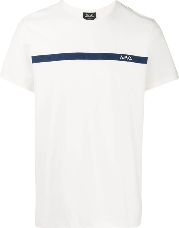 A.P.C. T-shirt Yukata blanc Wit