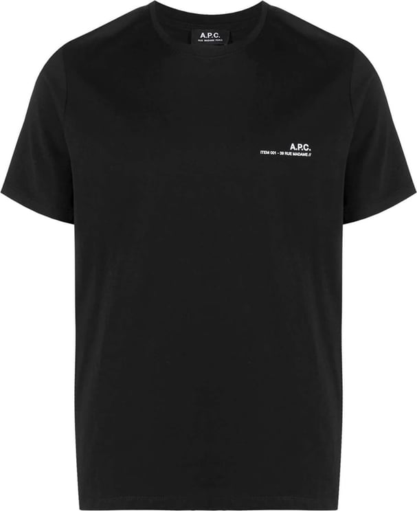 A.P.C. T-shirt Item Noir Zwart