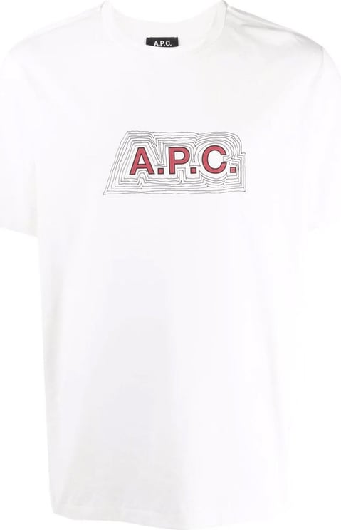 A.P.C. T-shirt Garry Blanc Wit