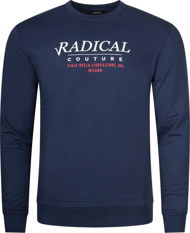 Radical Crewneck Couture Navy Blauw
