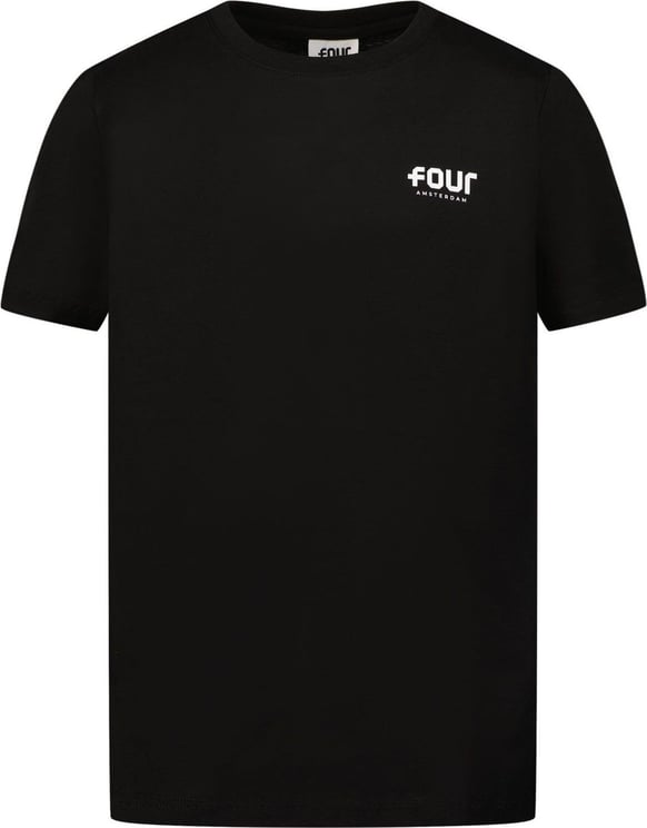 FOUR Four SHIRT FOUR AMS kinder t-shirt zwart Black