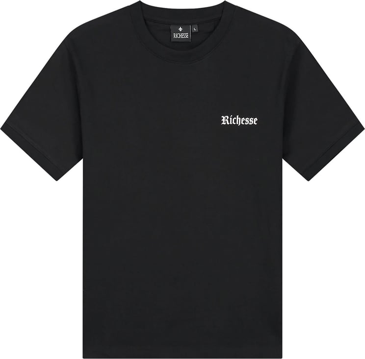 Richesse Logo Black T-shirt Zwart