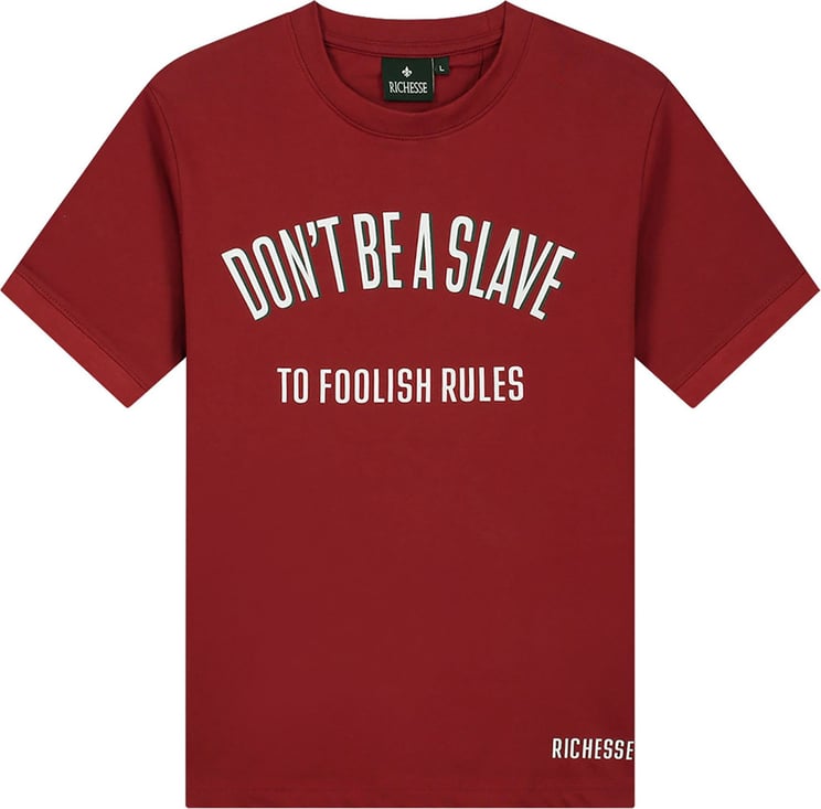 Richesse Rules Red T-shirt Rood