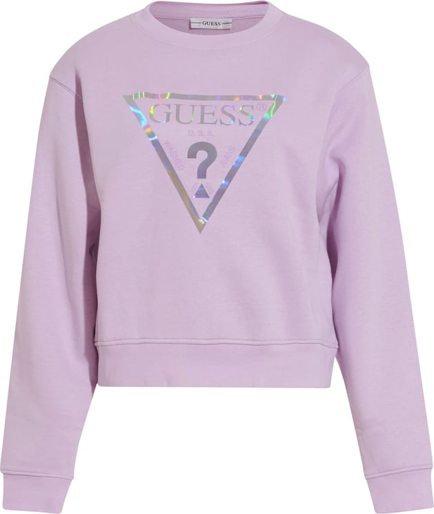 Guess Laila Fleece Sweater Purple