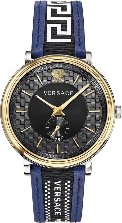 Versace VEBQ01419 V-Circle heren horloge 42 mm Zwart