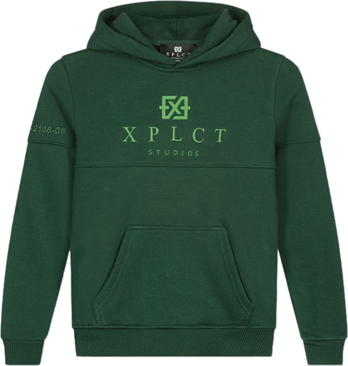 XPLCT Studios Brand Hoodie Kids Green Groen