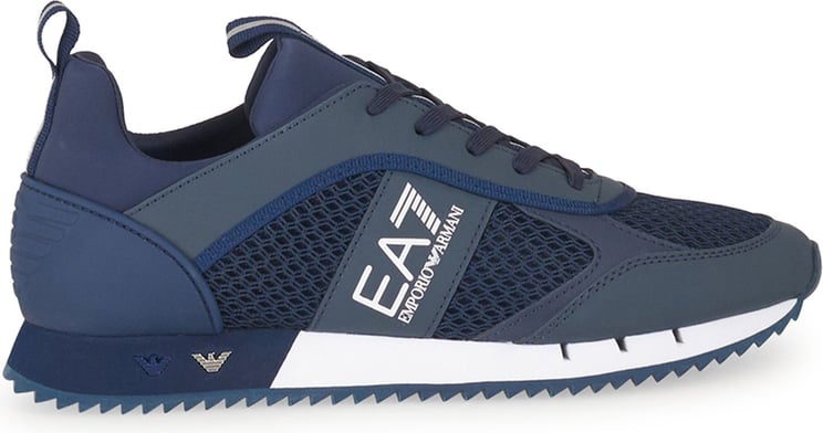 EA7 Sneaker Navy White Blauw