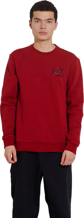 EA7 Logo Sweater Red Rood