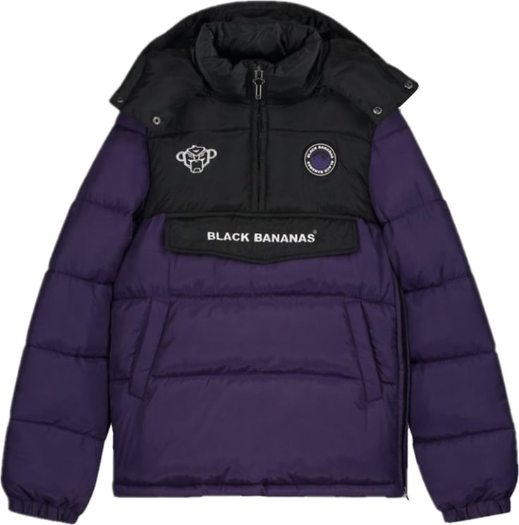 Black Bananas Anorak Pack Jacket KIDS Purple Paars
