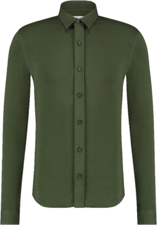 Purewhite Essential Shirt Jersey Army Green Groen