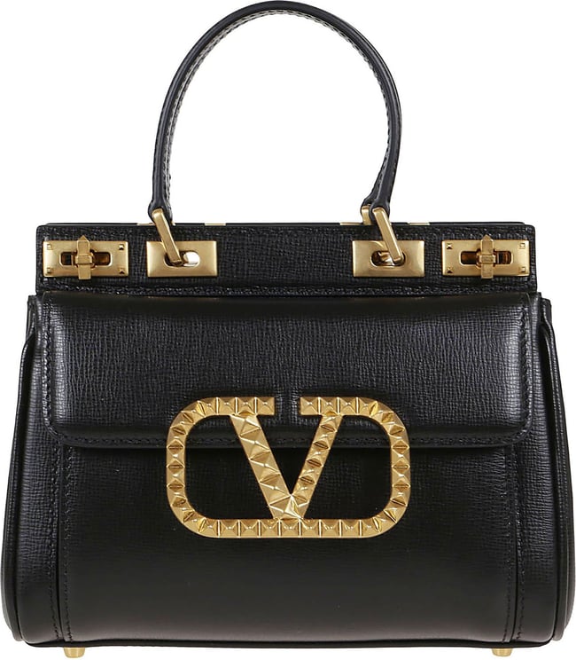 Valentino Mini Double Handle Bag Zwart