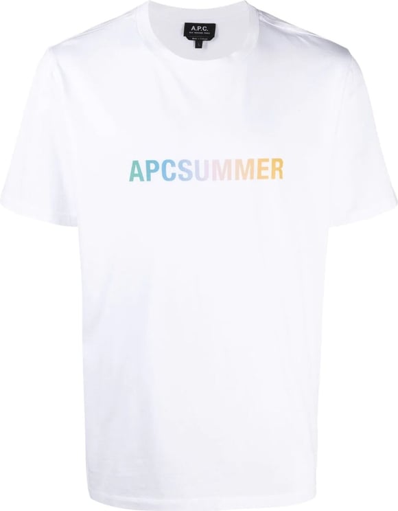 A.P.C. T-shirt Blanc "Summer" Wit