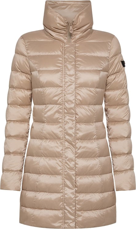 Peuterey Down jacket with high collar Beige
