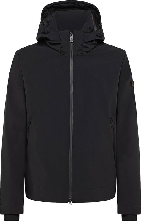 Peuterey Smooth, triple-layer fabric bomber jacket Zwart