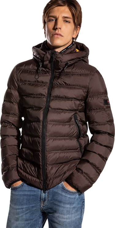 Peuterey Superlight and semigloss quilted down jacket Bruin