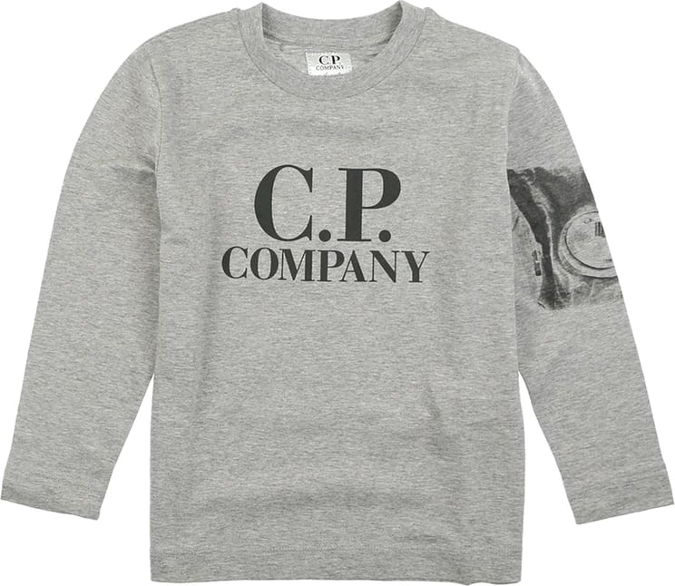 CP Company Long Sleeve Grey Melange Grijs