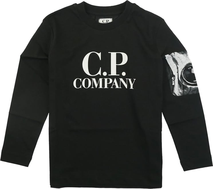CP Company T-shirts - Long Sleeve Black Zwart