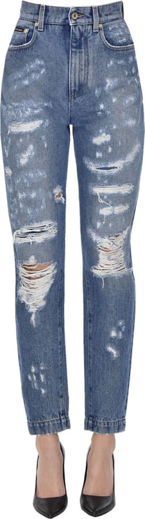 Dolce & Gabbana Amber Destroyed Jeans Blauw