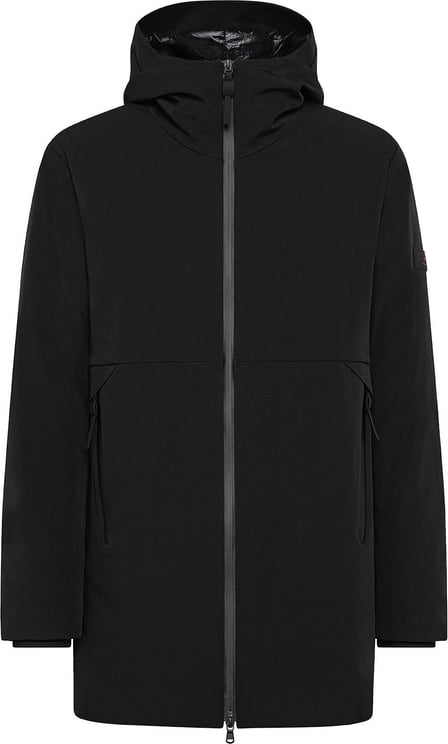 Peuterey Minimal, sophisticated, smooth trench coat in Primaloft Zwart