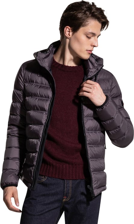 Peuterey Superlight and semigloss quilted down jacket Grijs