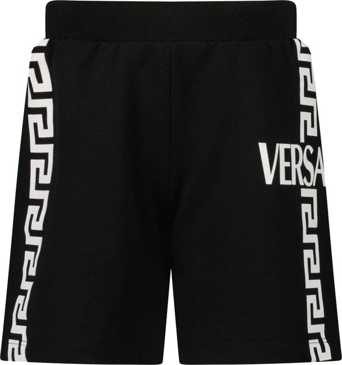 Versace Baby Shorts Zwart/wit Zwart