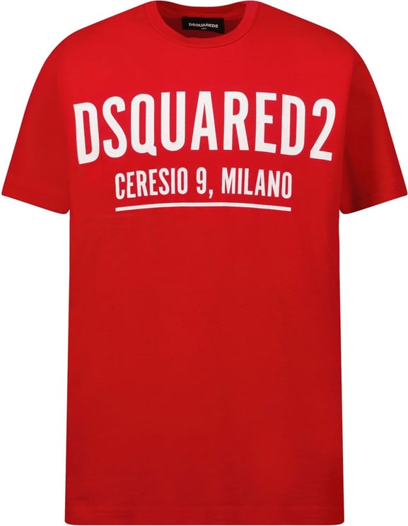 Dsquared2 Dsquared2 DQ0728 kinder t-shirt rood Rood