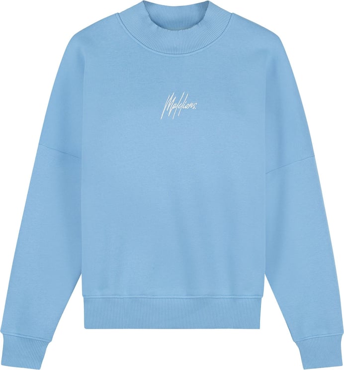 Malelions Women Brand Sweater - Vista Blue Blauw