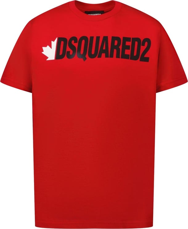 Dsquared2 Dsquared2 DQ0798 kinder t-shirt rood Rood