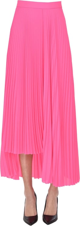 Balenciaga Pleated Asymmetric Skirt Roze