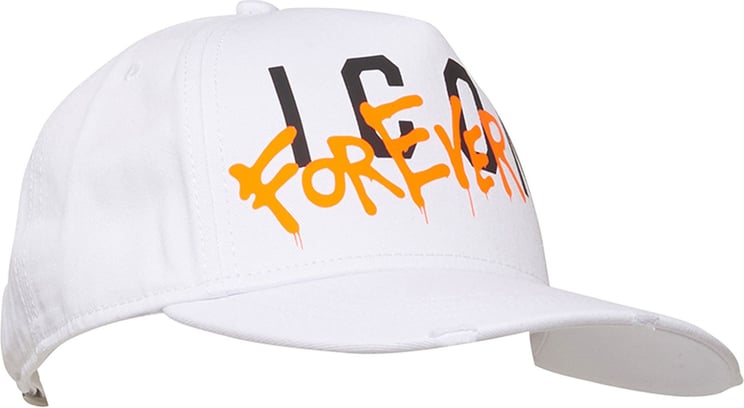 Dsquared2 White Forever Icon Cap Wit