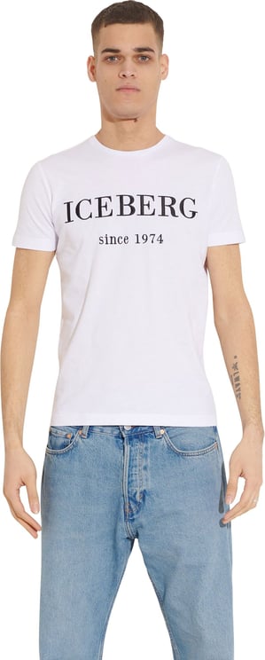 Iceberg Logo tee wit Wit
