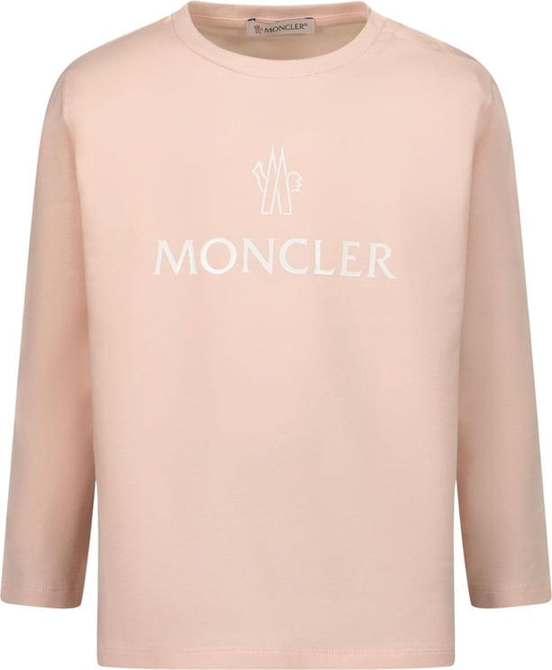 Moncler Baby T-shirt Licht Roze Roze