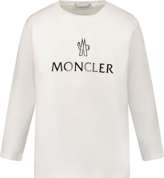 Moncler Baby T-shirt Wit Wit